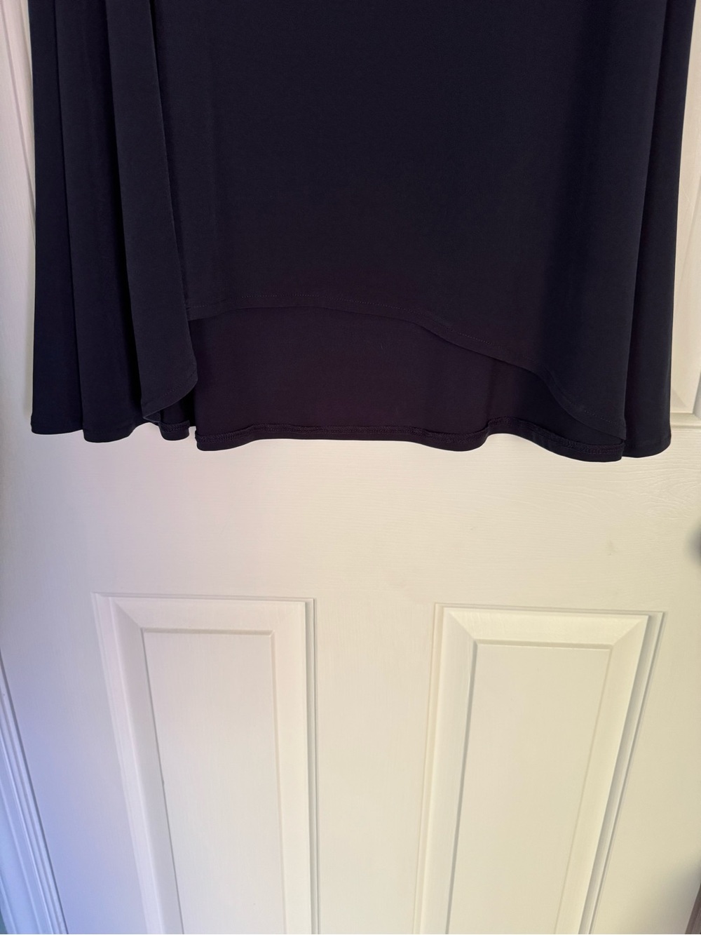 Alfani Navy Blue Flowing Scoop Neck Tunic - Picture 3 of 5